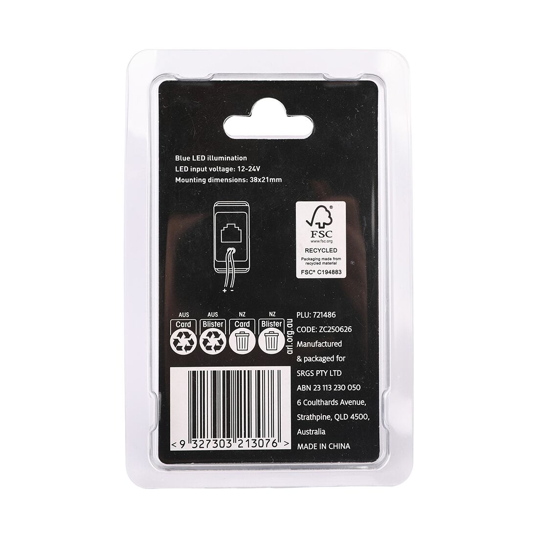 SCA UHF Switch Passthrough Fascia, , scaau_hi-res