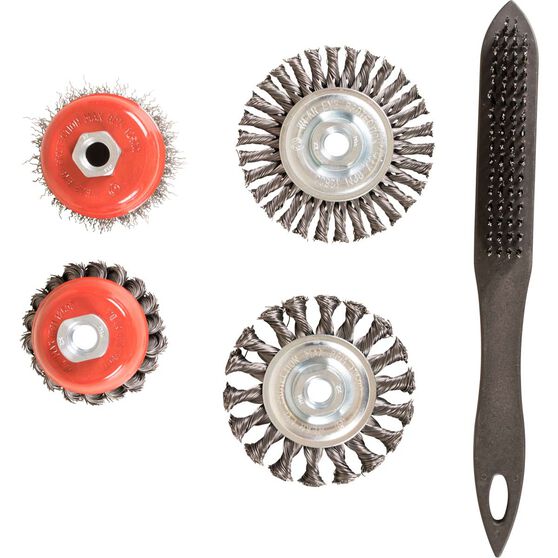 ToolPRO Steel Wire Brush Set 5 Piece Supercheap Auto