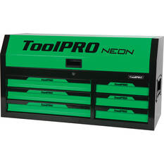 ToolPRO Neon Tool Chest Green 6 Drawer 42 Inch, , scaau_hi-res