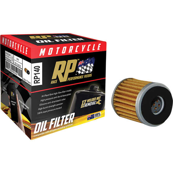 Race Performance Motorcycle Oil Filter RP140 Supercheap Auto