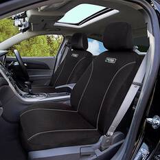 Ridge Ryder Canvas Seat Covers Black/Grey 30SAB, , scaau_hi-res