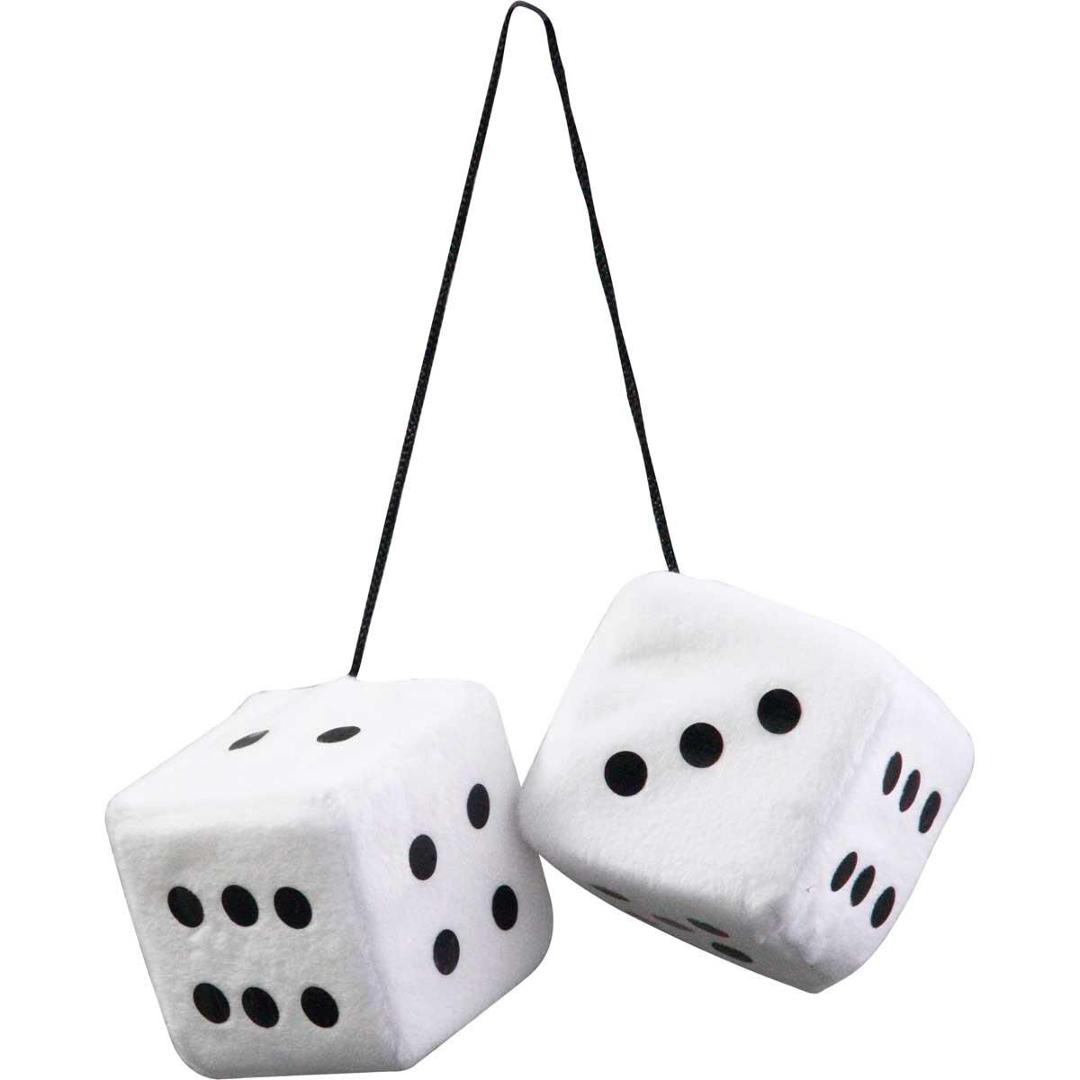 Personalised fluffy hotsell dice for car