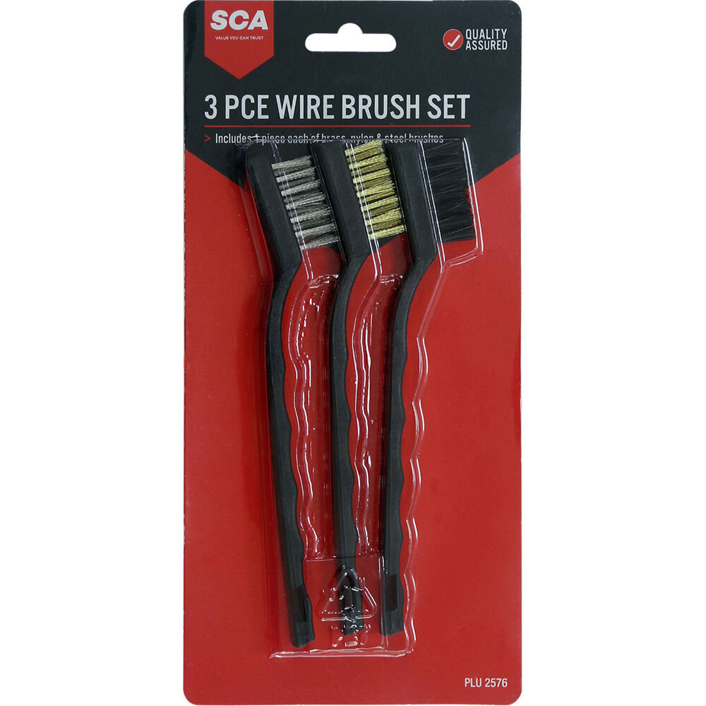 SCA Wire Brush Set 3 Piece Supercheap Auto