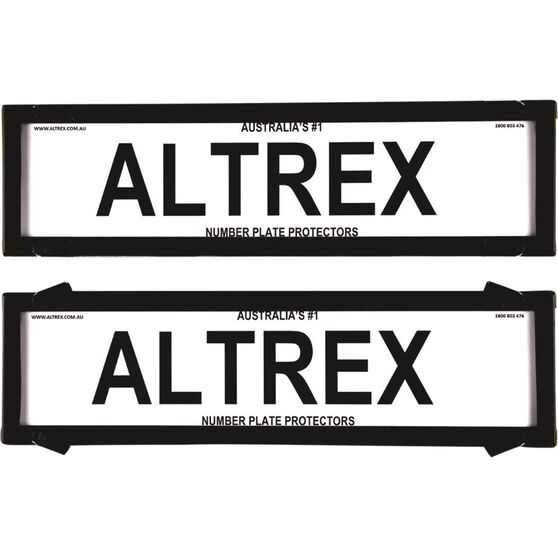Altrex Number Plate Protector 6 Figure Slimline Clear 6vsnl