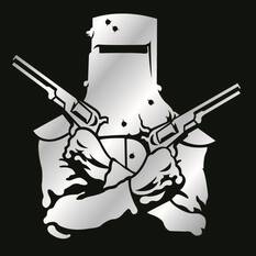 Sticker Ned Kelly, Chrome, , scaau_hi-res