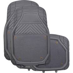 Ridge Ryder Deep Dish Combo Carpet/PVC Car Floor Mats - Set of 4, Charcoal, , scaau_hi-res