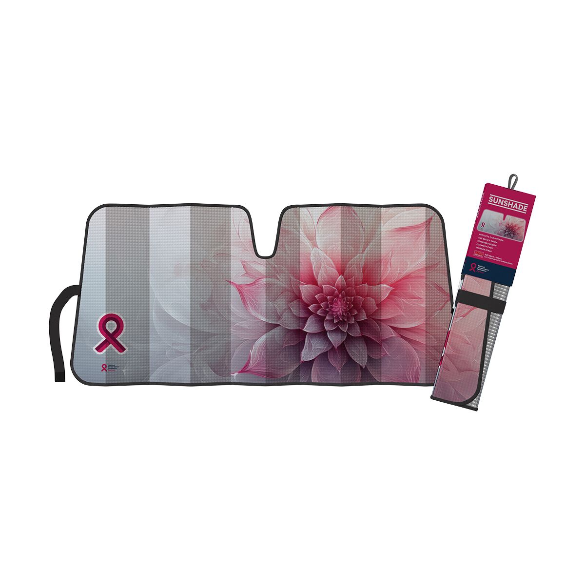 National Breast Cancer Foundation Flower Bubble Sunshade Front, , scaau_hi-res