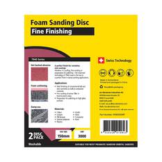SIA Abrasives 150mm Foam Sanding Disc, 7940 Series, No Hole, 2000 Grit, 2 Pack, , scaau_hi-res