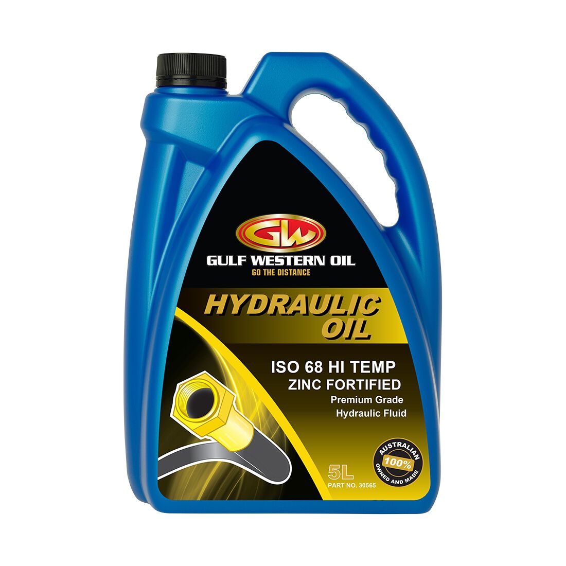 Gulf Western Superdraulic Hydraulic Oil - ISO 68, 5 Litre, , scaau_hi-res