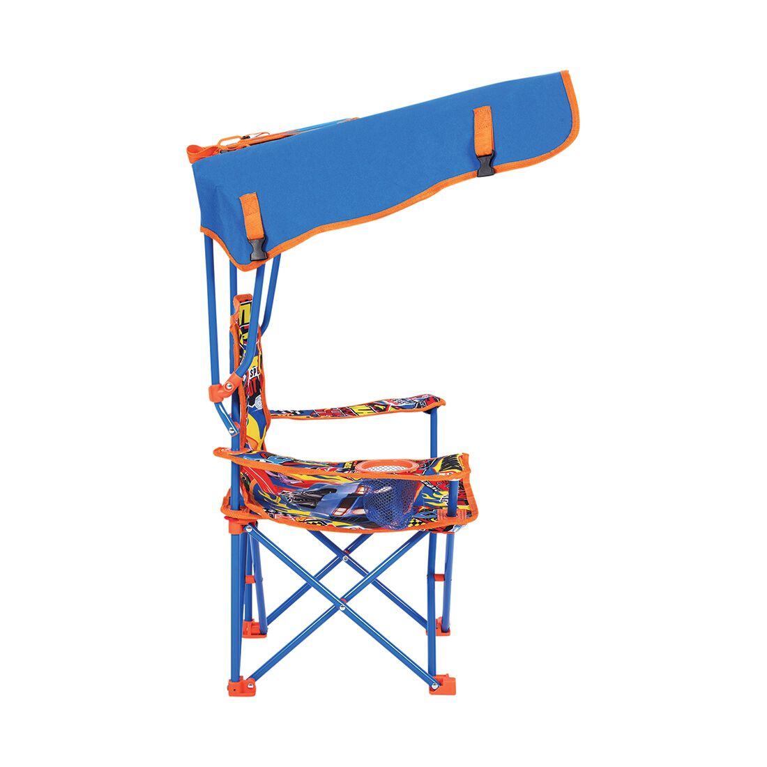 Hot Wheels Kids Camp Chair w/ Sunshade, , scaau_hi-res