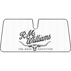 R.M. Williams Logo Sunshade Cream Accordion Front, , scaau_hi-res