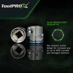 ToolPRO-X Socket Set 1/2" Drive Metric 24 Piece, , scaau_hi-res
