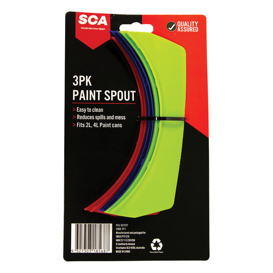 SCA Clip On Paint Spout - 3 Pack, , scaau_hi-res