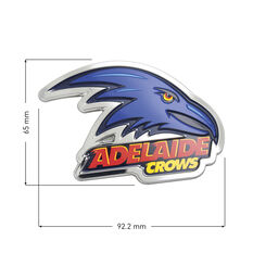 Adelaide Crows AFL Supporter 3D Chrome Logo, , scaau_hi-res
