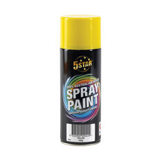 5 Star Enamel Spray Paint Yellow 250g, , scaau_hi-res