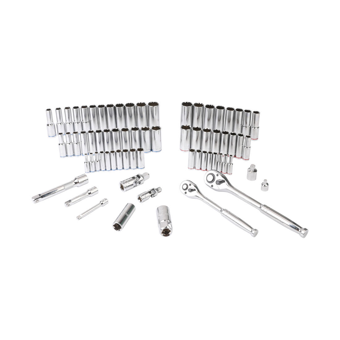 ToolPRO Socket Set 1/4, 3/8 & 1/2" Drive Deep Metric/SAE 69 Piece, , scaau_hi-res