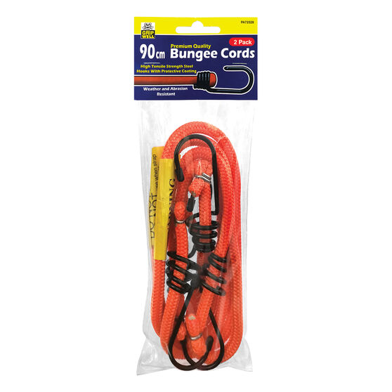 Gripwell Metal Hook Bungee Cord - 90cm, 2 Pack