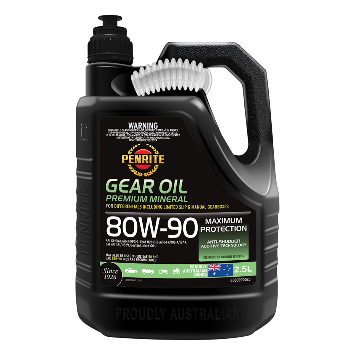 Penrite Gear Oil 80W 90 2.5 Litre