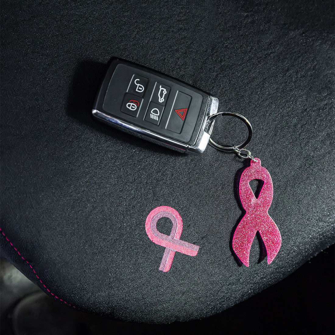 NBCF Pink Ribbon Keyring, , scaau_hi-res