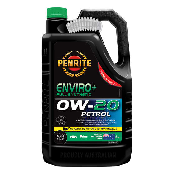 Penrite Enviro+ Engine Oil - 0W-20 5 Litre, , scaau_hi-res