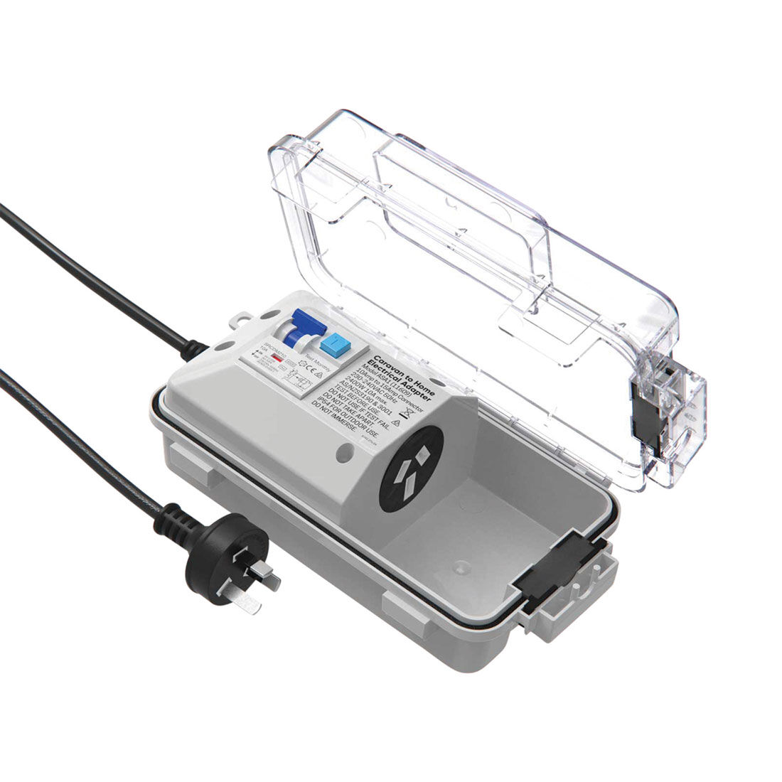 Ampsafe 10-15A Caravan Power Adaptor, , scaau_hi-res