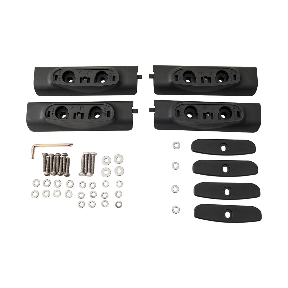 Rhino-Rack Base Kit to suit Nissan Xtrail 10/07-2/14 4Pcs - RCP19-BK, , scaau_hi-res