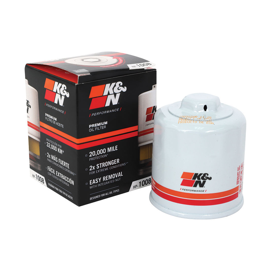 K&N Wrench Off Performance Gold Oil Filter - HP-1008 (Interchangeable with Z436), , scaau_hi-res