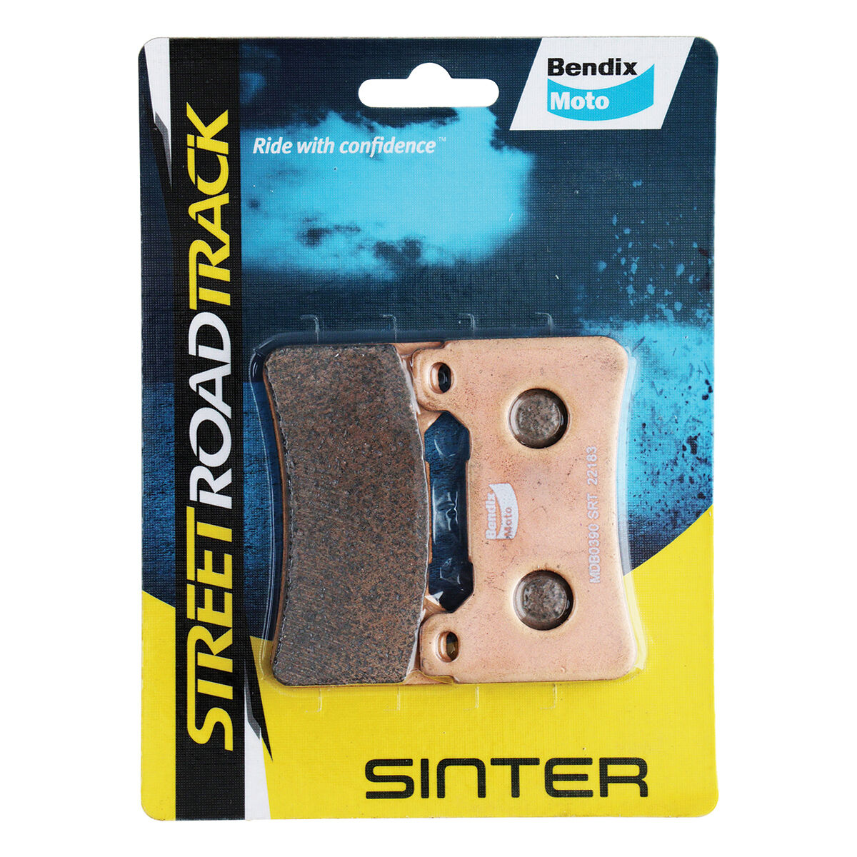 Bendix Street Road Track Motorcycle Disc Brake Pads - MDB0390-SRT, , scaau_hi-res