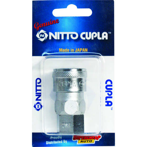 Nitto Air Fitting Coupler Female Coupler 1/4" P-20SF, , scaau_hi-res