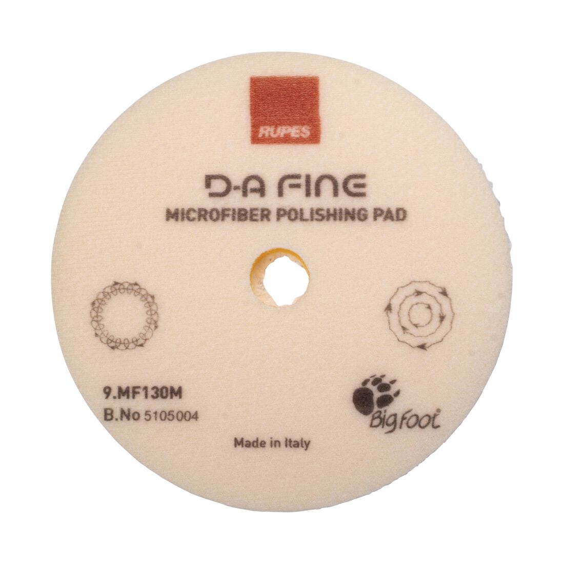 RUPES D-A Fine Microfibre Polishing Pad - 130mm, , scaau_hi-res