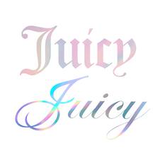 Juicy Couture 2PK Metallic Vinyl Decal Print - Pink/Silver, , scaau_hi-res