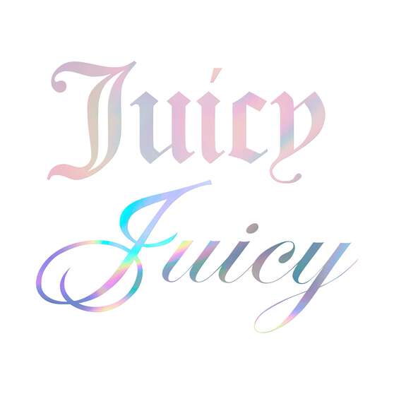 Juicy Couture 2PK Metallic Vinyl Decal Print - Pink/Silver, , scaau_hi-res