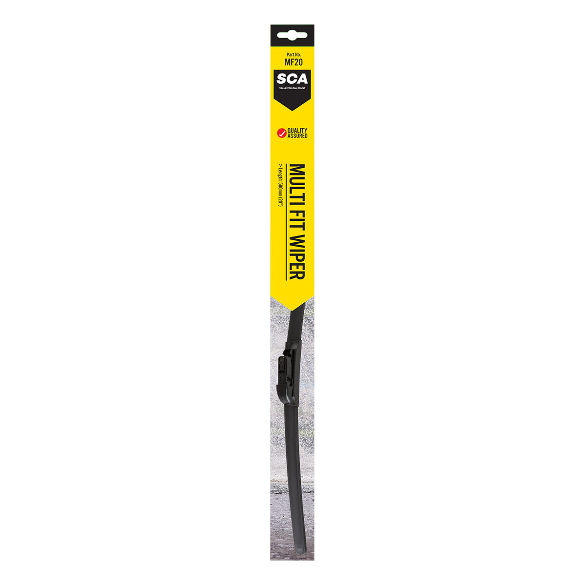 SCA Multi-Fit Wiper Blade 500mm (20") Single - MF20, , scaau_hi-res