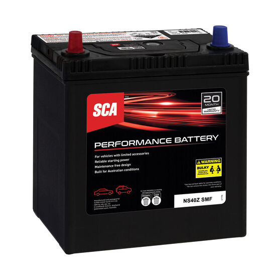 SCA Performance Car Battery NS40Z SMF, , scaau_hi-res