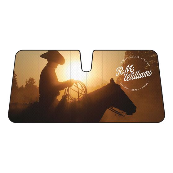 R.M.Williams Horse Sunset Fashion Sunshade Accordion Front, , scaau_hi-res