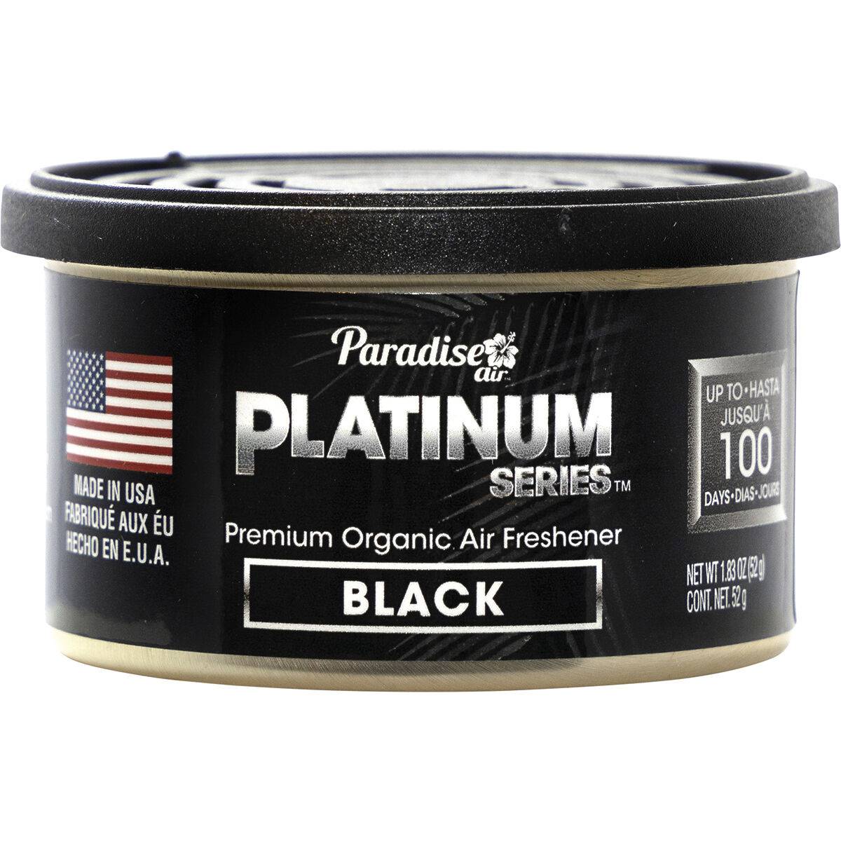 Paradise Air Platinum Air Freshener Can Black 52g, , scaau_hi-res