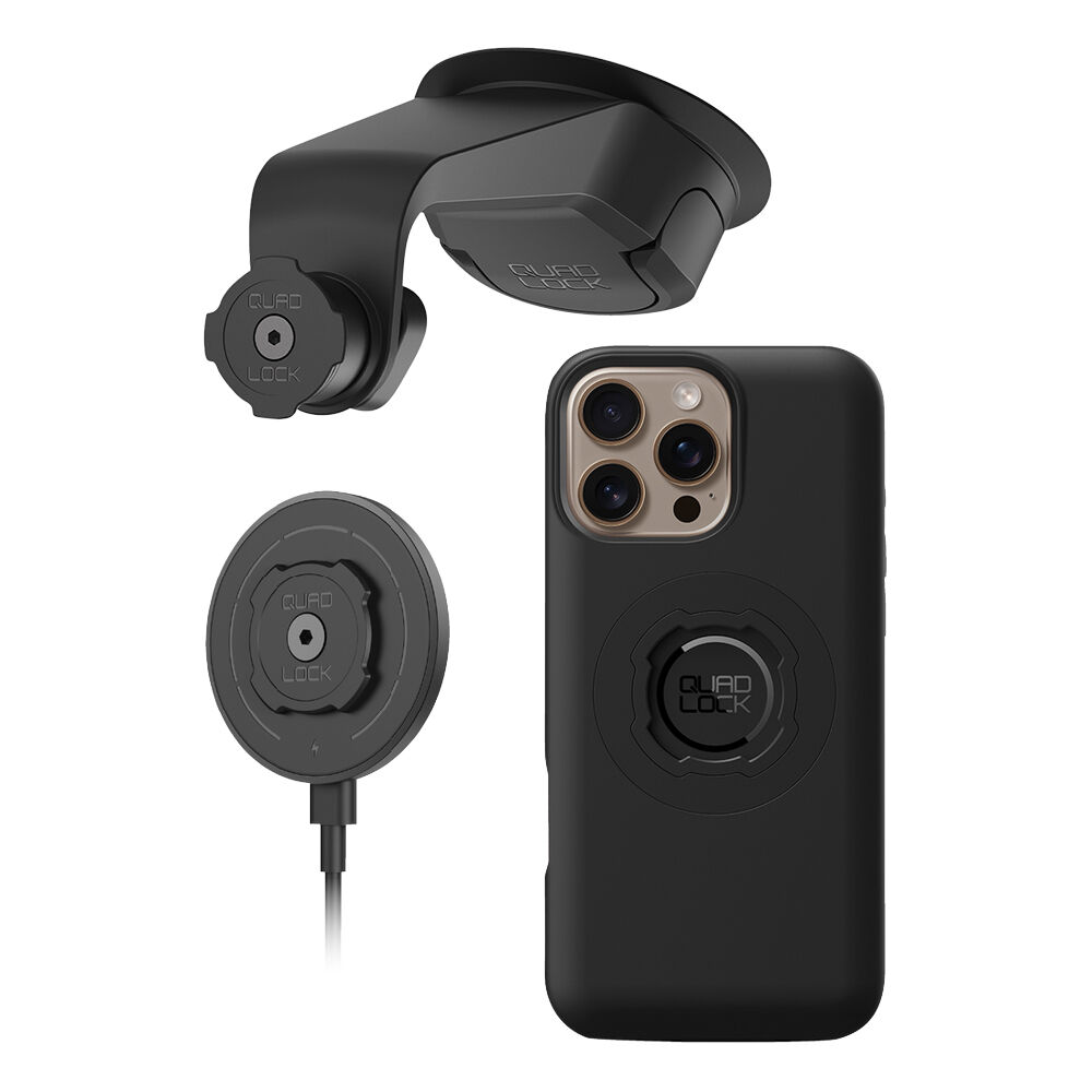 Quad Lock MAG iPhone 16 Pro Max Windscreen / Dash Mount Kit, , scaau_hi-res