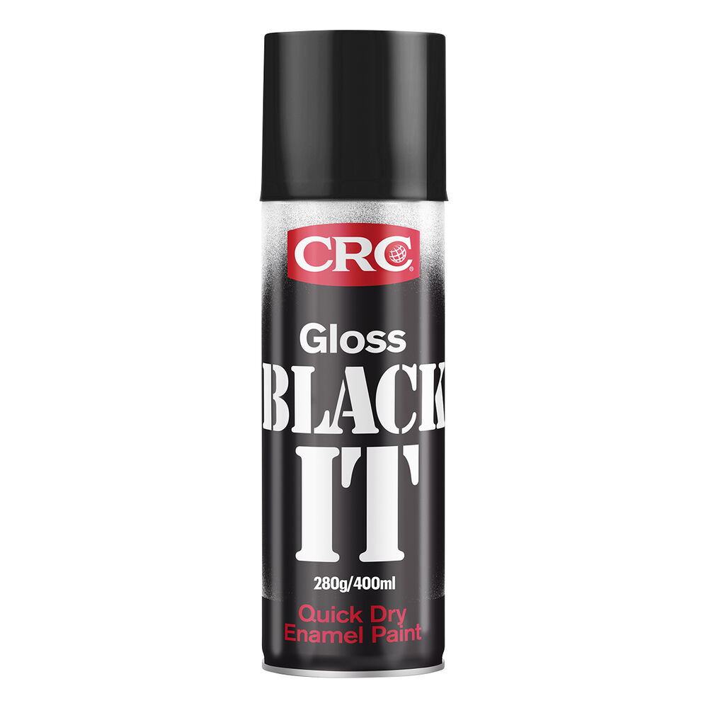 CRC Black It Enamel Paint, Gloss Black 400g Supercheap Auto