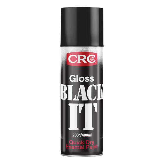 CRC Black It Enamel Paint, Gloss Black - 280g / 400ml, , scaau_hi-res