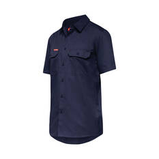 Hard Yakka Koolgear Vented Short-Sleeved Shirt Navy Navy M, Navy, scaau_hi-res