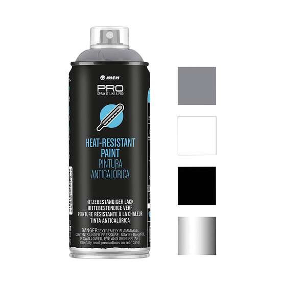 MTN PRO High Heat Paint Cast Iron 400ml Spray Paint, , scaau_hi-res