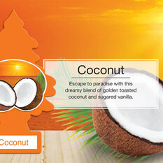 Little Trees Air Freshener - Coconut 1 Pack, , scaau_hi-res