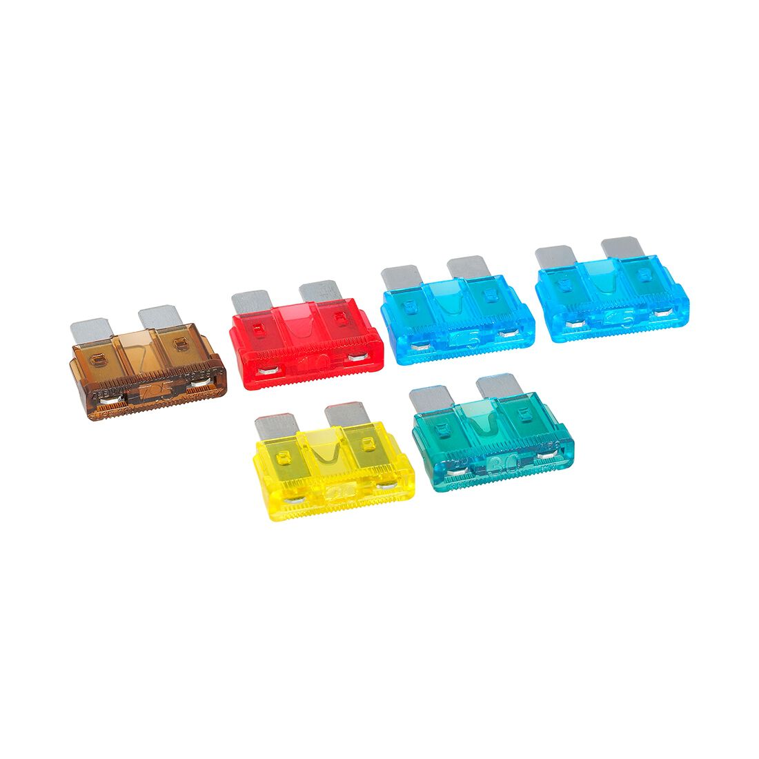 SCA Automotive Fuses - Standard Blade Assorted, 6 Pack, , scaau_hi-res