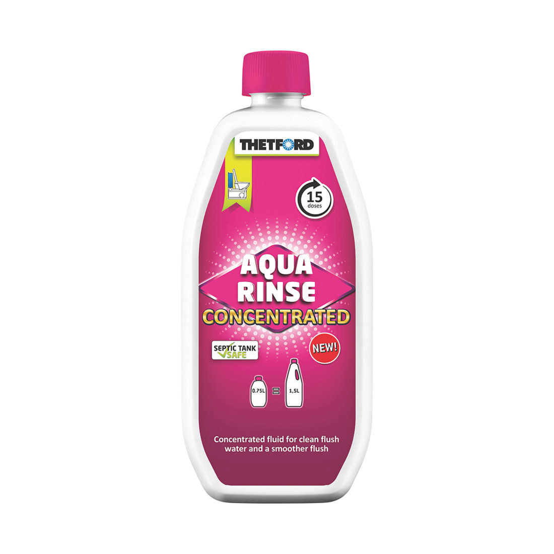 Thetford Aqua Rinse Concentrate Toilet Additive 750ml, , scaau_hi-res