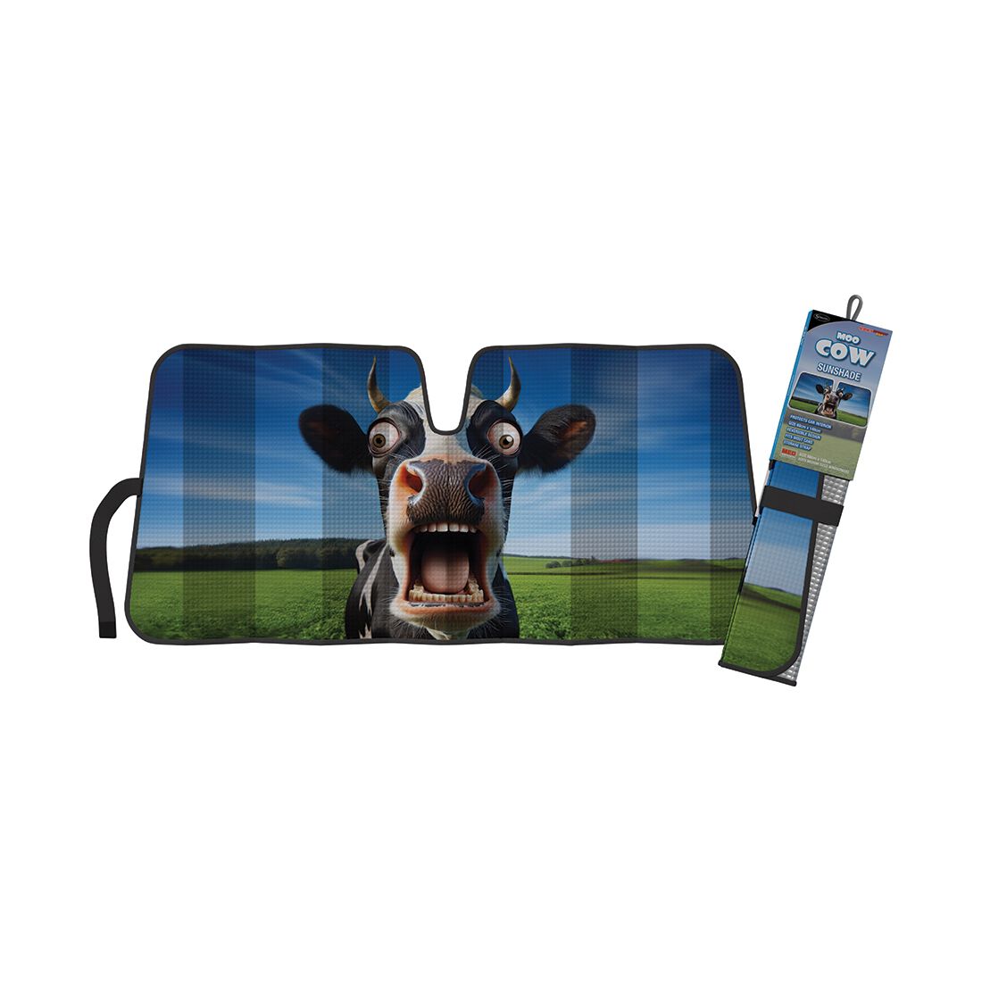 Cow Sunshade Accordion Front, , scaau_hi-res