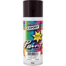 Export Enamel Gloss Black Aerosol Paint, , scaau_hi-res