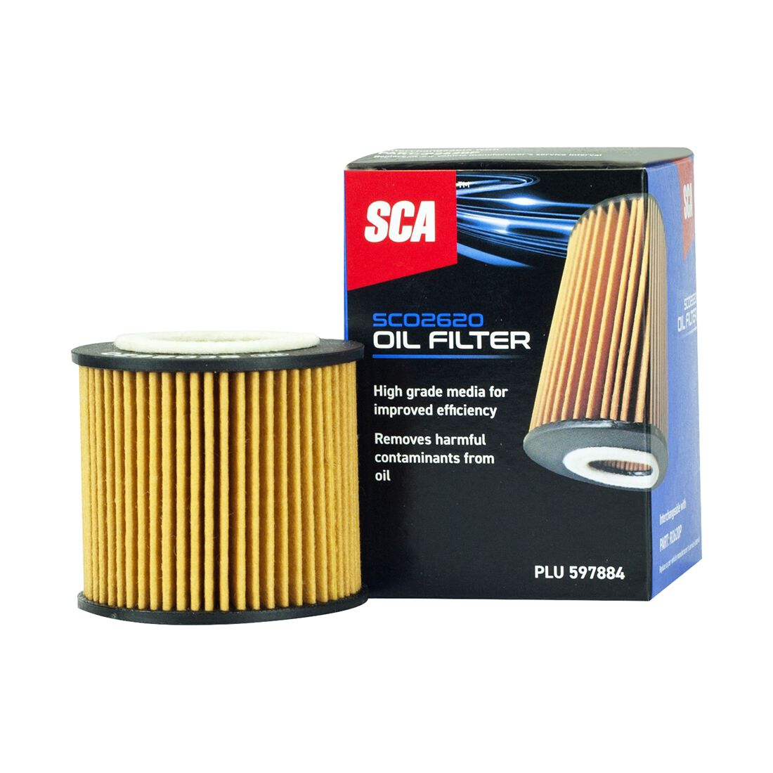SCA Oil Filter SCO2620 (Interchangeable with R2620P), , scaau_hi-res