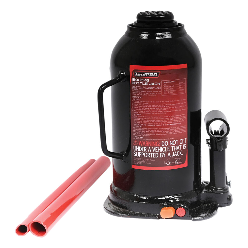 ToolPRO Hydraulic Bottle Jack 15000kg Supercheap Auto