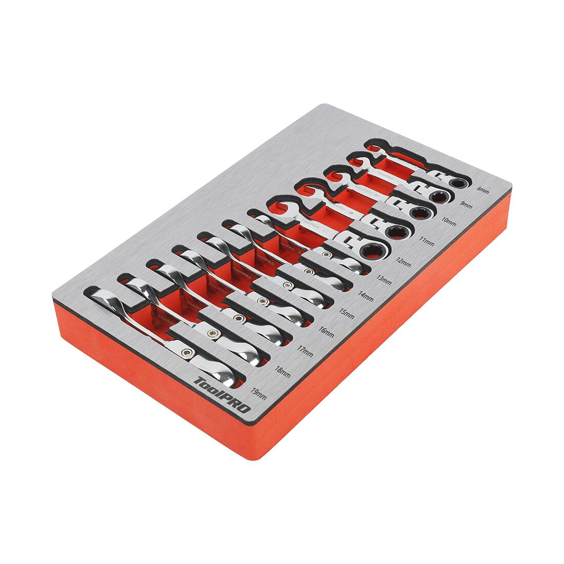 ToolPRO EVA Stubby Flex Spanner Set 12 Piece, , scaau_hi-res