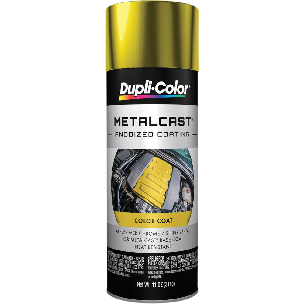 DupliColor Metalcast Aerosol Paint Enamel Yellow Anodised 311g
